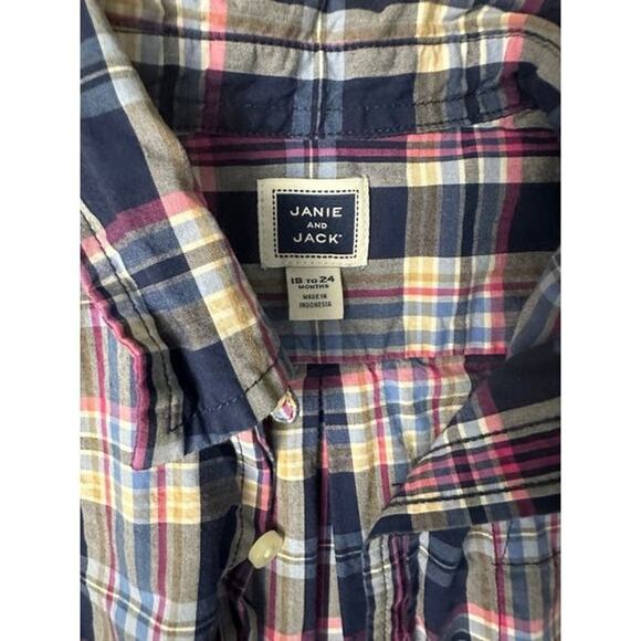 Janie and jack 18-24 Toddler Boys Button up shirt - Great for Fall! - Picture 2 of 2